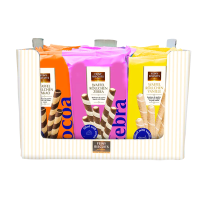 Product image 1 - Wafer Rolls mixed case 150g