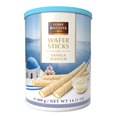 Product image 1 - Wafer rolls with vanilla flavoured cream 400g