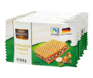 Product image 1 - Wafers with cocoa cream and hazelnuts 167g (8x20,8g)