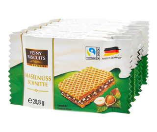 Product image 1 - Wafers with cocoa cream and hazelnuts 8x20,8g
