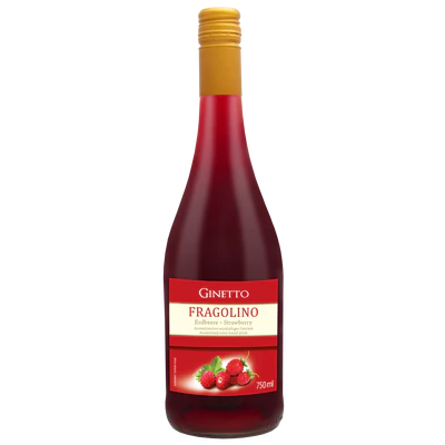 Product image 1 - Wine cocktail Fragolino strawberry 10% vol. 0,75l