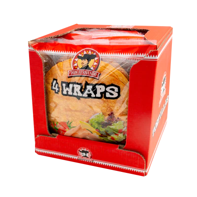 Product image 2 - Wraps tomato Tortillas 240g (4x25cm)