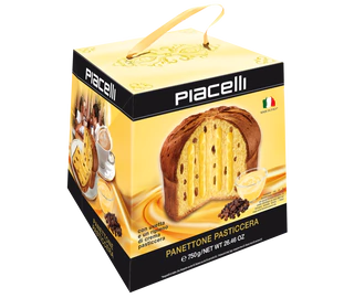 Product image - Yeast cake Panettone with pudding filling and raisins 750g