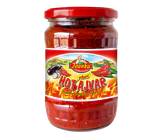 Produktabbildung - Ajvar hot Paprika-Gem&uuml;sezubereitung 540g - ABVERKAUF MHD mind. November 2026