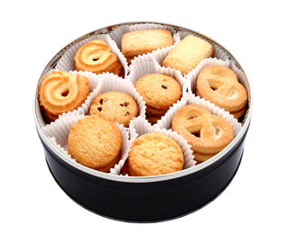 Produktabbildung 3 - BVB Butter Cookies Geschenkpackung 454g