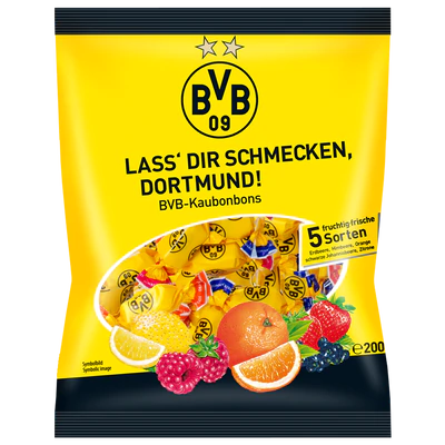 Produktabbildung 1 - BVB Kaubonbon 200g