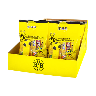 Produktabbildung 2 - BVB PEZ-Spender inkl. Nachfüllungen 85g