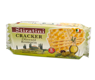 Produktabbildung 1 - Cracker mit Olivenöl & Rosmarin 250g