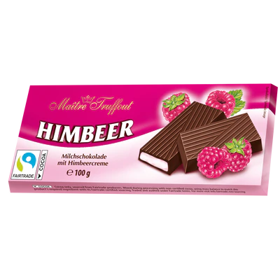 Produktabbildung 1 - Cremeschokolade Himbeer 100g