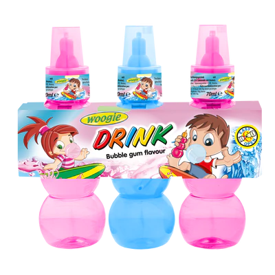 Produktabbildung 1 - Drink mit Bubble Gum-Geschmack 210ml (3x70ml)