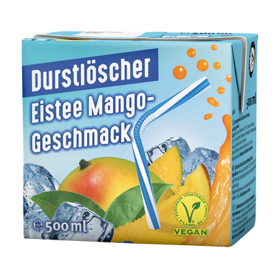 Produktabbildung 1 - Durstl&ouml;scher Eistee Mango 500ml