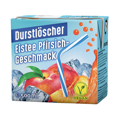 Produktabbildung 1 - Durstlöscher Eistee Pfirsich 500ml