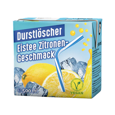 Produktabbildung 1 - Durstlöscher Eistee Zitrone 500ml