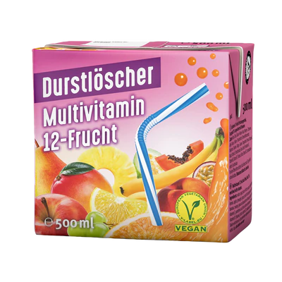 Produktabbildung 1 - Durstlöscher Multivitamin 12-Frucht 500ml