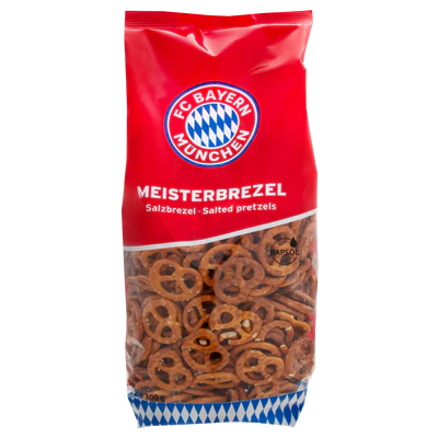 Produktabbildung 1 - FC Bayern M&uuml;nchen Mini Brezel Bayernbrezn - Laugengeb&auml;ck 300g