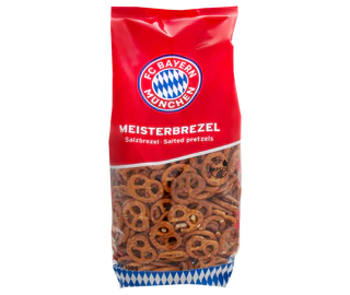 Produktabbildung 1 - FC Bayern München Mini Brezel Salzbrezel - Laugengebäck 300g