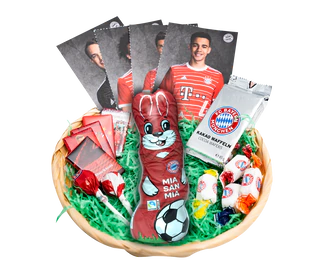 Produktabbildung - FC Bayern München Osterkörbchen 220g