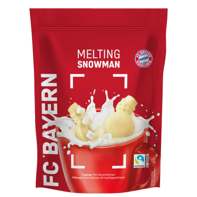 Produktabbildung 1 - FC Bayern München Schokolade Melting Snowman 120g