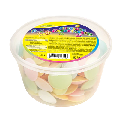 Produktabbildung 1 - Fliegende Untertassen mit Brausef&uuml;llung 127g