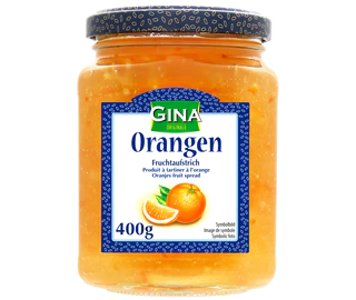 Produktabbildung 1 - Fruchtaufstrich Orange 400g