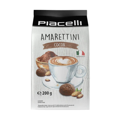 Produktabbildung 1 - Gebäck Amarettini Kakao 200g