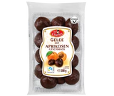 Produktabbildung - Gelee schokoliert mit Aprikosengeschmack 200g