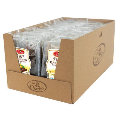 Produktabbildung 2 - Gelee schokoliert mit Bananengeschmack 200g