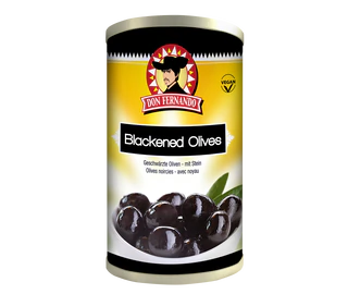 Produktabbildung - Geschwärzte Oliven mit Stein 350g
