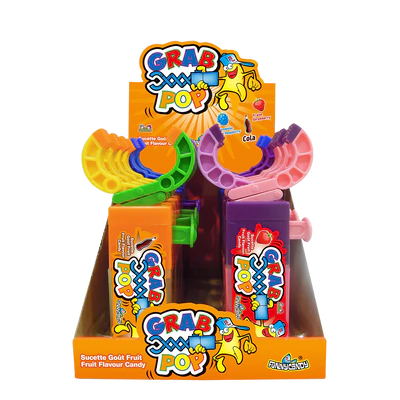 Produktabbildung 1 - Grab Pop Spielzeug - Lutscher 17g Thekendisplay