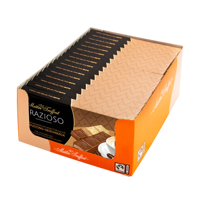 Produktabbildung 2 - Grazioso Milchschokolade mit Cappuccinocreme 100g (8x12,5g)