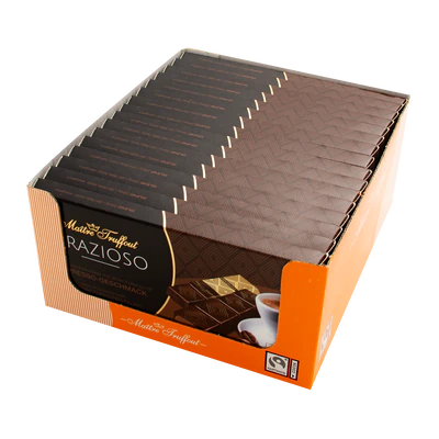 Produktabbildung 2 - Grazioso Zartbitterschokolade mit Espressogeschmackfüllung 100g (8x12,5g)