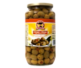 Produktabbildung - Grüne Oliven gefüllt mit Paprikacreme 920g