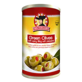 Produktabbildung - Grüne Oliven gefüllt mit pikanter Paprikacreme 350g