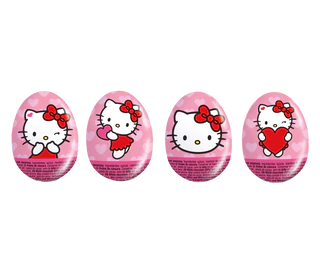 Produktabbildung 2 - Hello Kitty Schoko-Überraschungsei 48x20g Thekendisplay