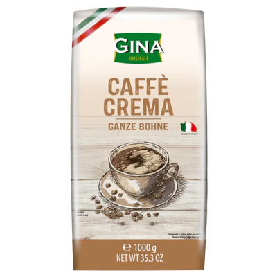 Produktabbildung 1 - Kaffee Crema ganze Bohnen 1kg