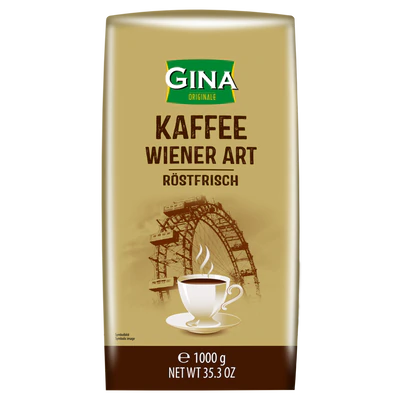 Produktabbildung 1 - Kaffee Wiener Art ganze Bohnen 1kg