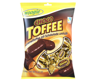 Produktabbildung 1 - Karamell Toffee mit Schokolade 250g