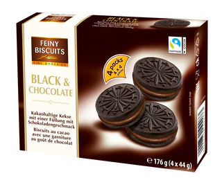 Produktabbildung - Kekse Black & Chocolate 176g