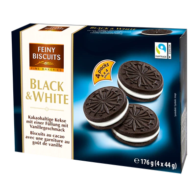 Produktabbildung 1 - Kekse Black & White 176g