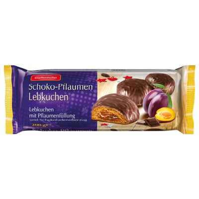 Produktabbildung 1 - Lebkuchen Schoko-Pflaumen 200g