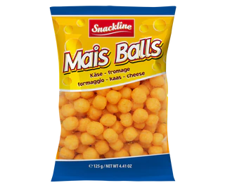 Produktabbildung 1 - Mais Balls Käse Maissnack gesalzen 125g