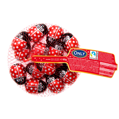 Produktabbildung 1 - Marienkäfer Milchschokolade 85g