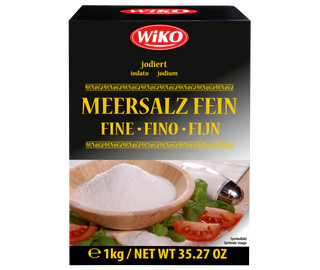 Produktabbildung - Meersalz jodiert fein 1kg