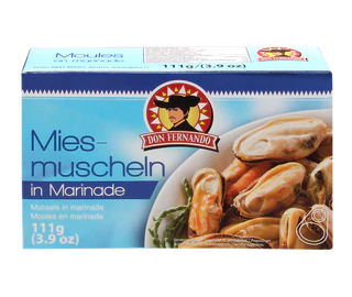Produktabbildung 4 - Miesmuschel und Riesenkalmar 100x111g Display