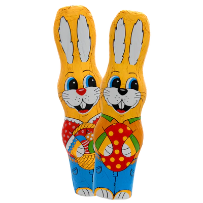 Produktabbildung 1 - Milchschokolade Lachhase 150g