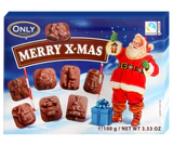 Produktabbildung 1 - Milchschokolade Merry X-mas Figuren 100g