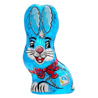 Produktabbildung 1 - Milchschokolade Sitzhase Blau 60g