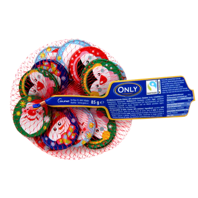 Produktabbildung 1 - Milchschokolade Weihnachtstaler 85g