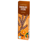 Produktabbildung - Milchschokoladesticks Orange 75g