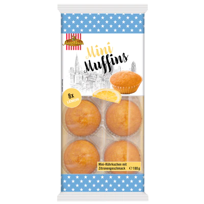 Produktabbildung 1 - Mini Muffins Lemon 8er 180g